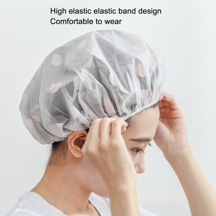 Waterproof Shower Hat Adult Women Bathing Hair Cover Anti-fume Hair Cover, 1 PCS Apricot, 1 PCS Grey, 1 PCS Pink