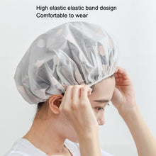 Load image into Gallery viewer, Waterproof Shower Hat Adult Women Bathing Hair Cover Anti-fume Hair Cover, 1 PCS Apricot, 1 PCS Grey, 1 PCS Pink