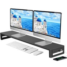Load image into Gallery viewer, Vaydeer Multifunctional Desktop Widening Monitor Rack, Spec:, Single-layer Type (No USB), Single-layer Type (USB 3.0+3xUSB 2.0), Single-layer  Type (Wireless Charger), Single-layer Type (Fast-changer), Drawer Type (No USB), Drawer Type（USB 3.0+3xUSB 2....