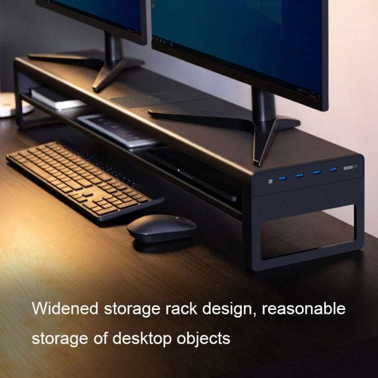 Vaydeer Multifunctional Desktop Widening Monitor Rack, Spec:, Single-layer Type (No USB), Single-layer Type (USB 3.0+3xUSB 2.0), Single-layer  Type (Wireless Charger), Single-layer Type (Fast-changer), Drawer Type (No USB), Drawer Type（USB 3.0+3xUSB 2....