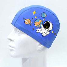 Load image into Gallery viewer, Cute Cartoon High Elastic Children PU Waterproof Swimming Cap