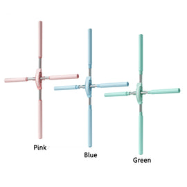 CHANGKUAI Yoga Hunchback Corrector Adjustable Open Shoulder Standing Training Stick, Pink, Blue, Green