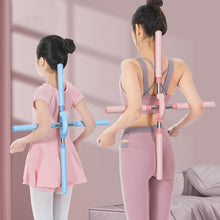 Load image into Gallery viewer, CHANGKUAI Yoga Hunchback Corrector Adjustable Open Shoulder Standing Training Stick, Pink, Blue, Green