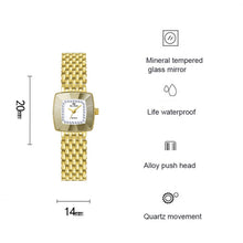 Load image into Gallery viewer, BS Bee Sister  FA1197  Square Dial Stainless Steel Strap Ladies Simple Watch