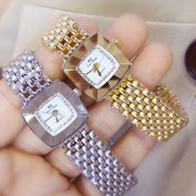 Load image into Gallery viewer, BS Bee Sister  FA1197  Square Dial Stainless Steel Strap Ladies Simple Watch