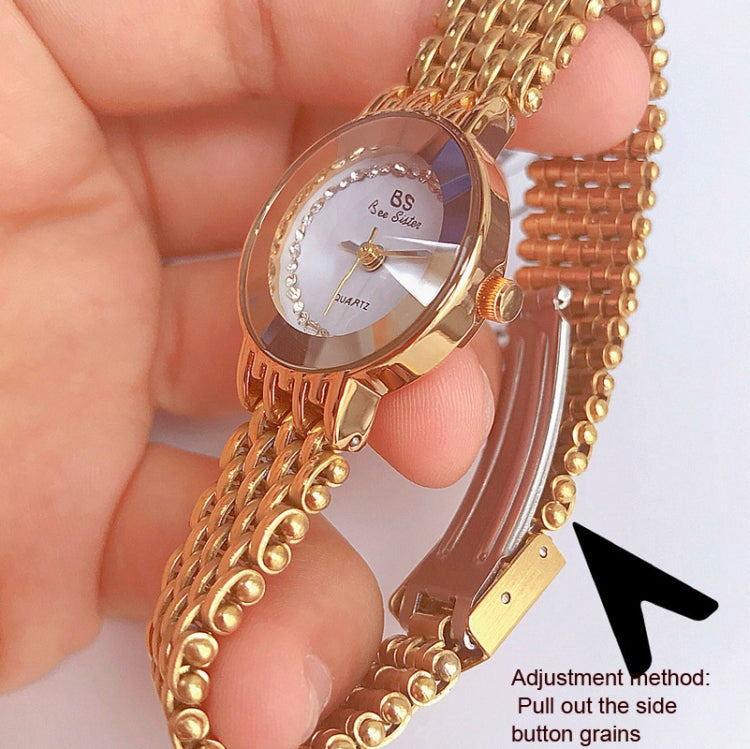 BS Bee Sister  FA1197  Square Dial Stainless Steel Strap Ladies Simple Watch