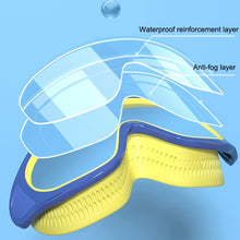 Load image into Gallery viewer, Anti-fog Children Swimming Goggles Comfortable Large Frame Diving Glasses, Macaron, Pumpkin Orange, Milk White, Ice Lake Blue, Pink Blue
