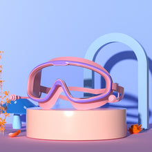 Load image into Gallery viewer, Large Frame Waterproof and Anti-fog HD Transparent Children Swimming Goggles