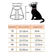 Load image into Gallery viewer, Pet Protective Headgear Cat And Dog Anti-Bite Collar After Cosmetic And Operation, Size: No.7/8cm, No.7, No.6, No.5, No.4, No.3
