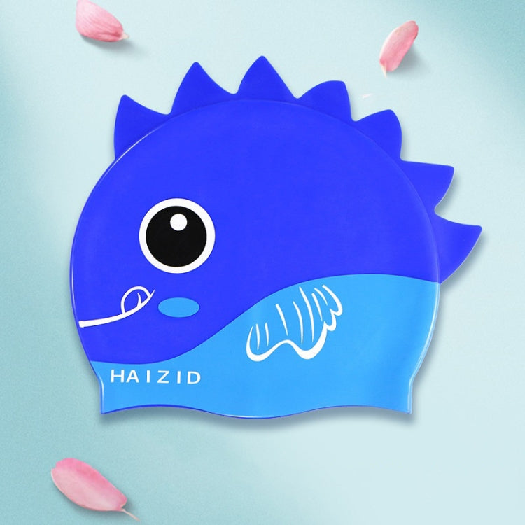 HAIZID Cute Cartoon Waterproof Silicone Children Swimming Cap