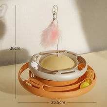 Load image into Gallery viewer, Tumbler Turntable Pet Cat Planet Toy, White Yellow, Purple Blue, Pink Purple