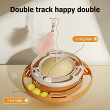 Load image into Gallery viewer, Tumbler Turntable Pet Cat Planet Toy, White Yellow, Purple Blue, Pink Purple