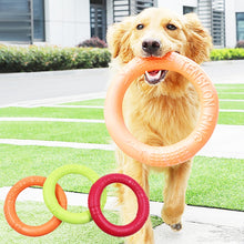 Load image into Gallery viewer, Dog Toys Pets Tension Ring Tooth Cleaning Toys, Green Small, Green Large, Red Small, Red Large, Orange Small, Orange Large