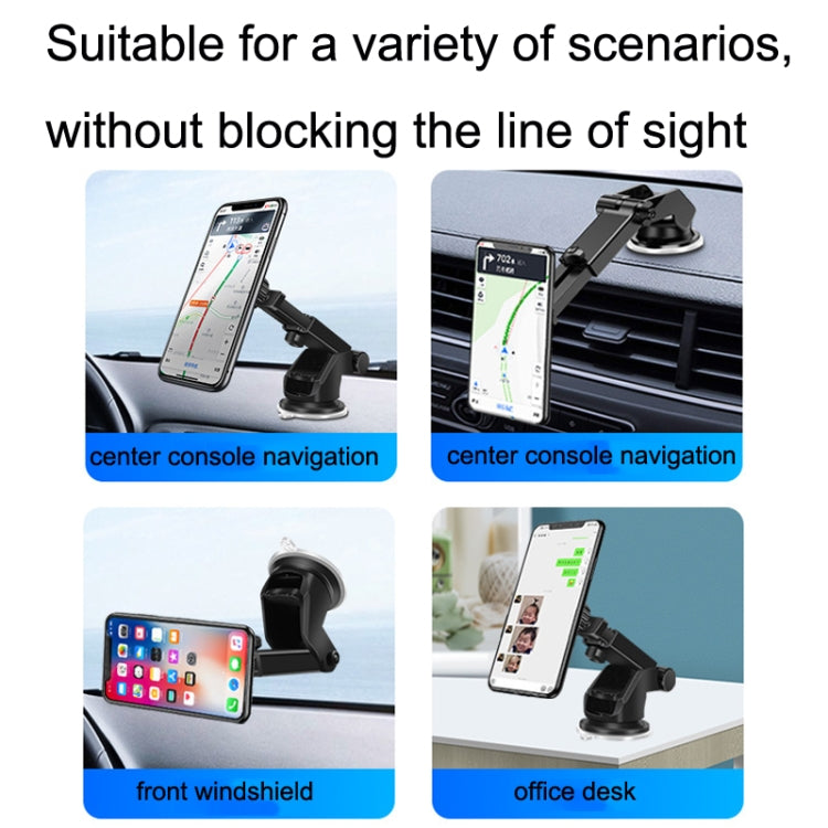 Telescopic Suction Cup Magnetic Suction Car Navigation Desktop Phone Bracket, Car Navigation Desktop Phone Bracket