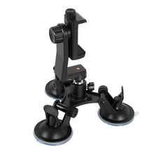 Load image into Gallery viewer, Car General Purpose Vehicle Bracket Suction Cup Fixed Glass Video Shooting Base, Suction Cup+PTZ, Suction Cup+PTZ+Gopro Screw, Suction Cup+PTZ+Phone Clip