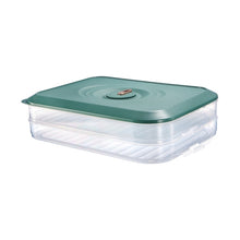 Load image into Gallery viewer, Household Refrigerator Freezer Large Capacity Dumpling Box, Capacity:, One Layer (Green), Two Layers (White), Two Layers (Green), Four Layers (White), Four Layers (Green)