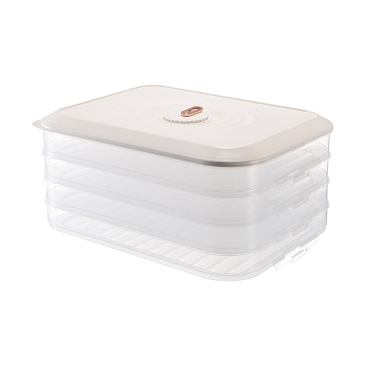 Household Refrigerator Freezer Large Capacity Dumpling Box, Capacity:, One Layer (Green), Two Layers (White), Two Layers (Green), Four Layers (White), Four Layers (Green)