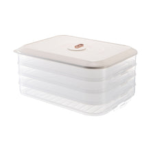 Load image into Gallery viewer, Household Refrigerator Freezer Large Capacity Dumpling Box, Capacity:, One Layer (Green), Two Layers (White), Two Layers (Green), Four Layers (White), Four Layers (Green)