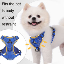 Load image into Gallery viewer, HT-864 Pet Traction Rope Reflective Breathable Dog Chest Strap Vest, Size:, S, M, L, XL