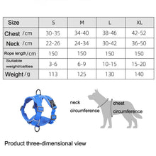 Load image into Gallery viewer, HT-864 Pet Traction Rope Reflective Breathable Dog Chest Strap Vest, Size:, S, M, L, XL