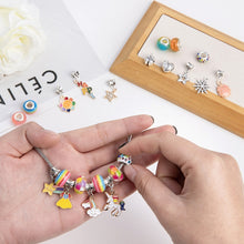 Load image into Gallery viewer, Kids DIY Beaded Bracelet Kids Jewelry Accessories, Rainbow Sugar With Storage Box, Heart of  Ocean With Storage Box, Sakura Pink With Storage Box, Rainbow Sugar Without Box, Heart of  Ocean Without Box, Sakura Pink Without Box