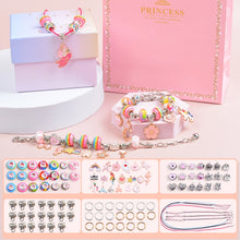 Load image into Gallery viewer, Kids DIY Beaded Bracelet Kids Jewelry Accessories, Rainbow Sugar With Storage Box, Heart of  Ocean With Storage Box, Sakura Pink With Storage Box, Rainbow Sugar Without Box, Heart of  Ocean Without Box, Sakura Pink Without Box