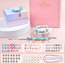 Load image into Gallery viewer, Kids DIY Beaded Bracelet Kids Jewelry Accessories, Rainbow Sugar With Storage Box, Heart of  Ocean With Storage Box, Sakura Pink With Storage Box, Rainbow Sugar Without Box, Heart of  Ocean Without Box, Sakura Pink Without Box