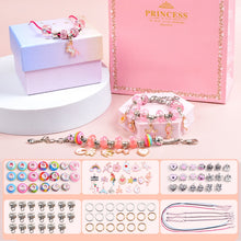 Load image into Gallery viewer, Kids DIY Beaded Bracelet Kids Jewelry Accessories, Rainbow Sugar With Storage Box, Heart of  Ocean With Storage Box, Sakura Pink With Storage Box, Rainbow Sugar Without Box, Heart of  Ocean Without Box, Sakura Pink Without Box