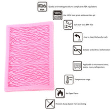 Load image into Gallery viewer, Food Grade Fondant Silicone Mold Pleated Skirt Cake Decorating Tool, CC562