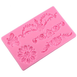Cake Border Floral Fondant Silicone Mold, CF394