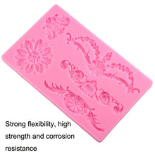 Load image into Gallery viewer, Cake Border Floral Fondant Silicone Mold, CF394