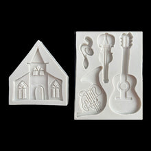 Load image into Gallery viewer, Castle Musical Silicone Mold Chocolate Fondant Cake Decor, Style:, Specification: Triangle, Triangle, Rectangle