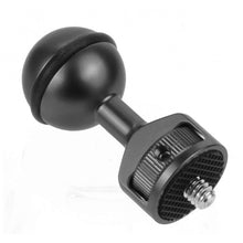 Load image into Gallery viewer, 2.5cm Ball Head Clip for Action Camera Underwater Video Camera Light Diving Joint, Red, Black, Titanium