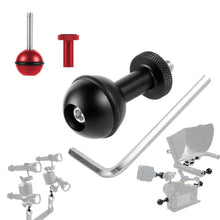 Load image into Gallery viewer, Ball Head Adapter Adjustable Screw Fixed Mount  Camera Underwater Diving Photography Lights Bracket, 1/4 Inch Red, 1/4 Inch  Black, M5 Screw Black