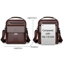 Load image into Gallery viewer, WEIXIER D244 Men Shoulder Bag Large Capacity Business Retro Messenger Bag, D244 Black, D244 Brown