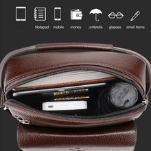 Load image into Gallery viewer, WEIXIER D244 Men Shoulder Bag Large Capacity Business Retro Messenger Bag, D244 Black, D244 Brown