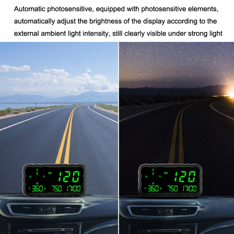 GPS Head-up Display Speed Mileage Compass Car General, C3012 GPSHUD