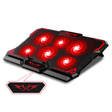 Load image into Gallery viewer, CoolCold  17inch Gaming Laptop Cooler Six Fan Two USB Port 2600RPM Laptop Cooling Pad