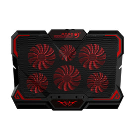 CoolCold  17inch Gaming Laptop Cooler Six Fan Two USB Port 2600RPM Laptop Cooling Pad