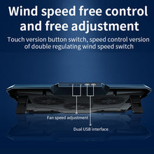 Load image into Gallery viewer, CoolCold  17inch Gaming Laptop Cooler Six Fan Two USB Port 2600RPM Laptop Cooling Pad