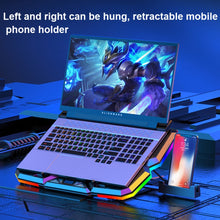 Load image into Gallery viewer, CoolCold  Five Fans 2 USB Ports Laptop Cooler Gaming Notebook Cool Stand,Version:, Touch Symphony Blue, Touch Symphony Red, Dial Adjust Basic Blue
