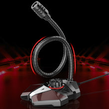 Load image into Gallery viewer, JK Omni-directional Pick-up Microphone Built-in Sound Card  Flexible Gaming Mic, 3.5mm, USB