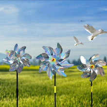 Load image into Gallery viewer, Balcony Garden Farmland Bird Catcher Reflector Anti-bird Laser Windmill, Style: Seven, Seven, Eight, Silver Octagon