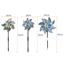 Load image into Gallery viewer, Balcony Garden Farmland Bird Catcher Reflector Anti-bird Laser Windmill, Style: Seven, Seven, Eight, Silver Octagon