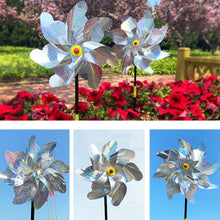 Load image into Gallery viewer, Balcony Garden Farmland Bird Catcher Reflector Anti-bird Laser Windmill, Style: Seven, Seven, Eight, Silver Octagon
