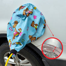 Load image into Gallery viewer, New Energy Vehicle Charging Port Waterproof Protective Cover, Color:, Transparent, Black, Gray White, Silver, Bear Khaki, Bear Pink, Bear Blue