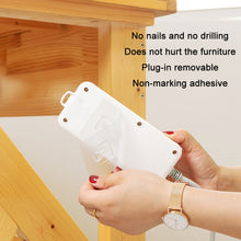 Load image into Gallery viewer, 10pcs Traceless Wall Hanging Multifunction Plug-in Rack, Specification: Double, Single, Double