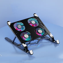 Load image into Gallery viewer, Laptop Radiator Bracket Folding Storage Air-cooled Cooling Base,Style:, Double Fan, Four Fan