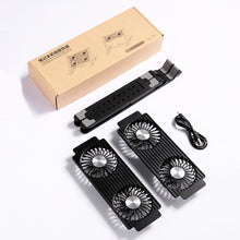 Load image into Gallery viewer, Laptop Radiator Bracket Folding Storage Air-cooled Cooling Base,Style:, Double Fan, Four Fan