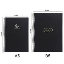 Load image into Gallery viewer, KCA02 Erasable Waterproof Coil Notebook, Spec:, A5 Square, B5 Round, A5 without LOGO, A5 Iron Ring no LOGO, A5 Note Type